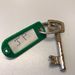 sleutel + sleutelhanger groen